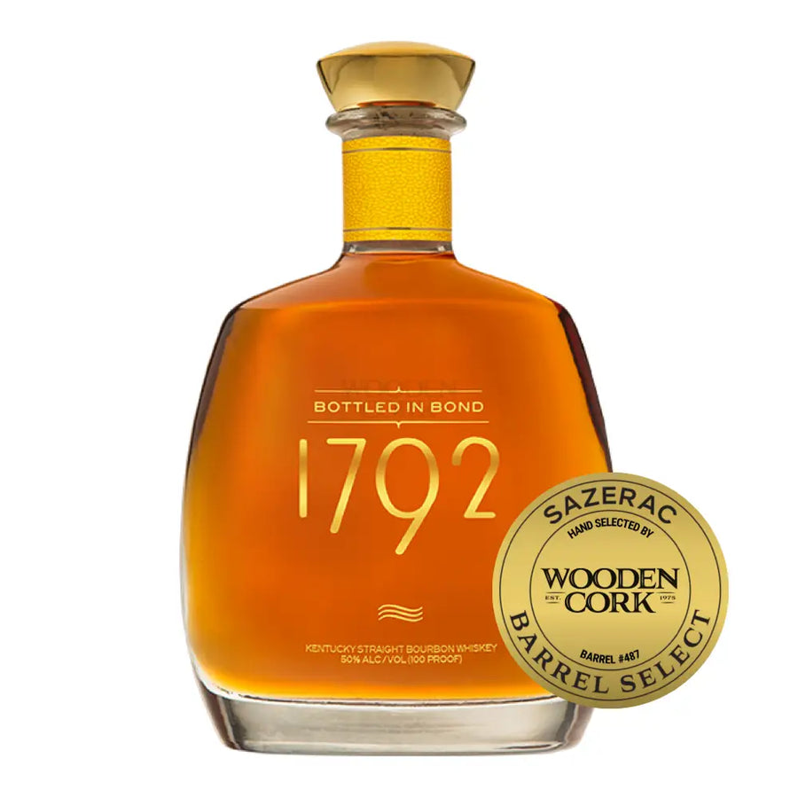 1792 Bottled in Bond Wooden Cork Barrel Select #487 Whiskey